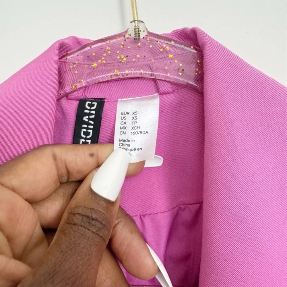 Pink Double-Breasted Blazer - Picture 4 of 4